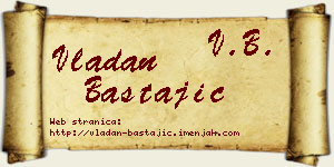 Vladan Bastajić vizit kartica